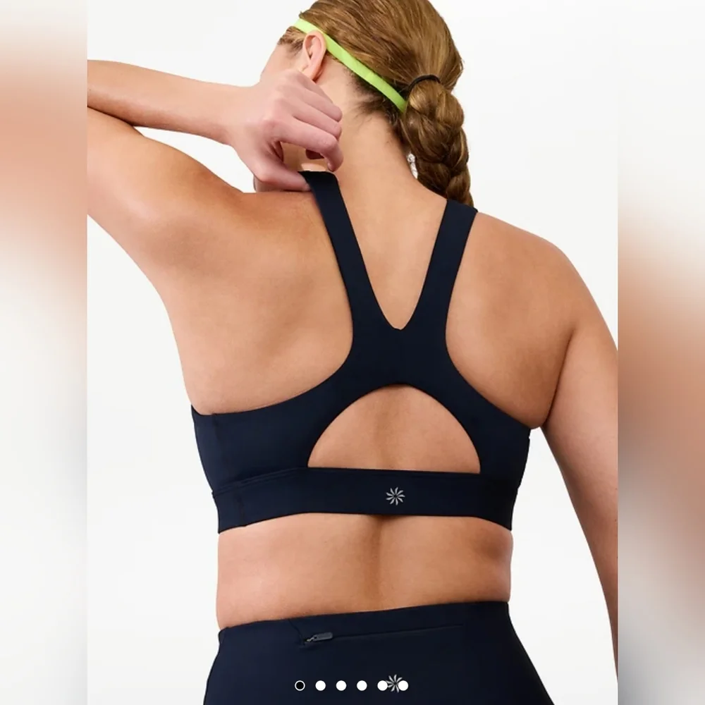 NWT Athleta Interval Sports Bra D-DD Size Small In Navy - Picture 1 of 8